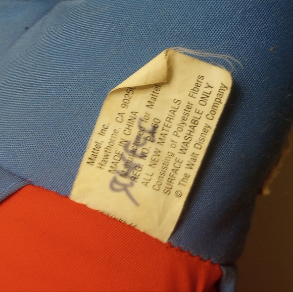 Disney Mickey Mouse Vintage Dress Me Mickey Plush 1980's - Picture 6 of 7